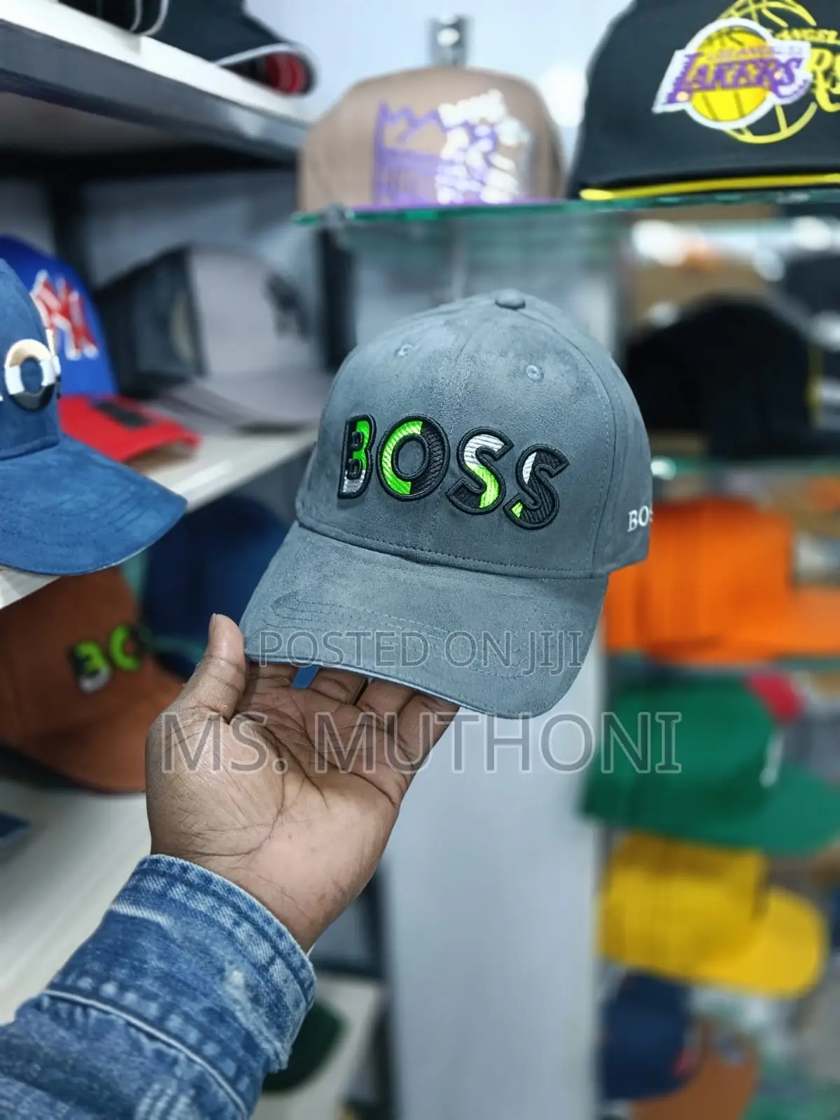 Suede Fabric Boss Caps 
