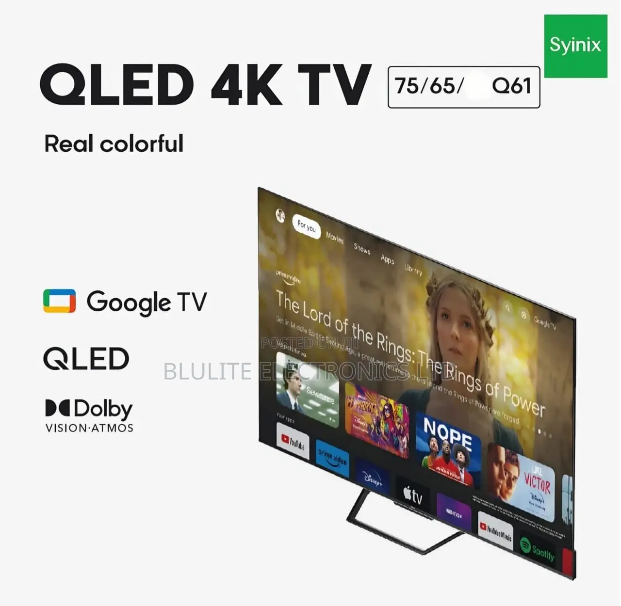 Synix 75” Qled Google Tv