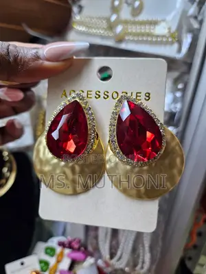 Gold-plated Contemporary Drop Earrings