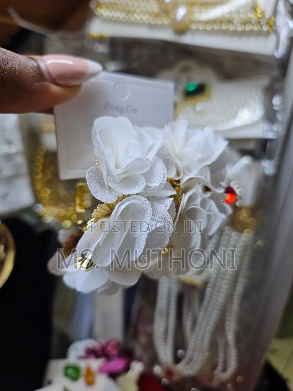 Gold-plated Contemporary Drop Earrings