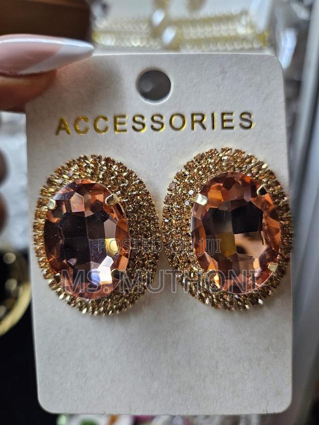 Gold-plated Contemporary Drop Earrings - thumbnail 3