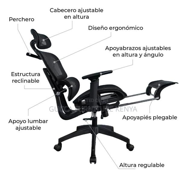 Full Mesh Executive Orthopedic Adjustable Office Seat - thumbnail 2