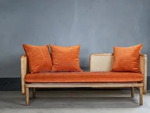 Vargu Texture Fabric 3-Seater Wood Mix Sofa Set