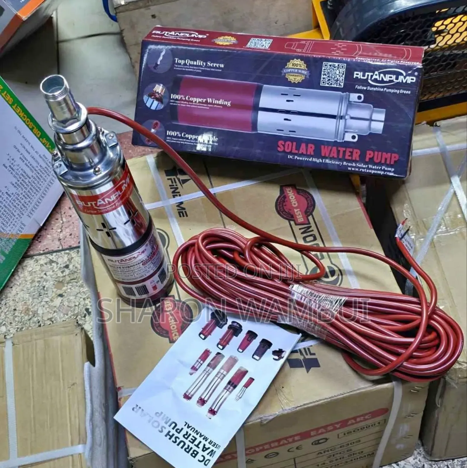 250w Solar Submersible Water Pump/ Rutan Submersible Water Pump