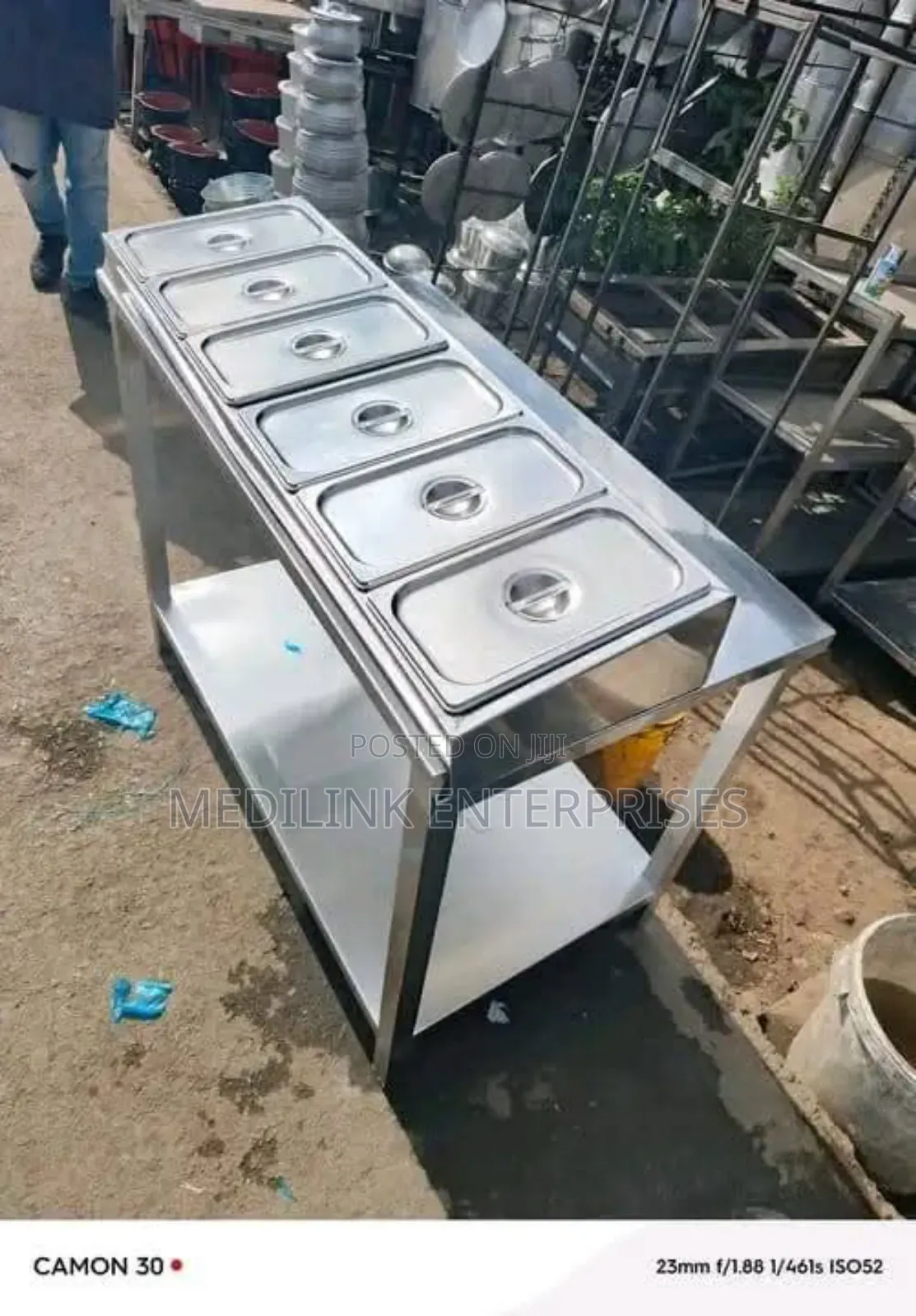 Simple Stainless Steel Commercial Kitchen Food Warmer