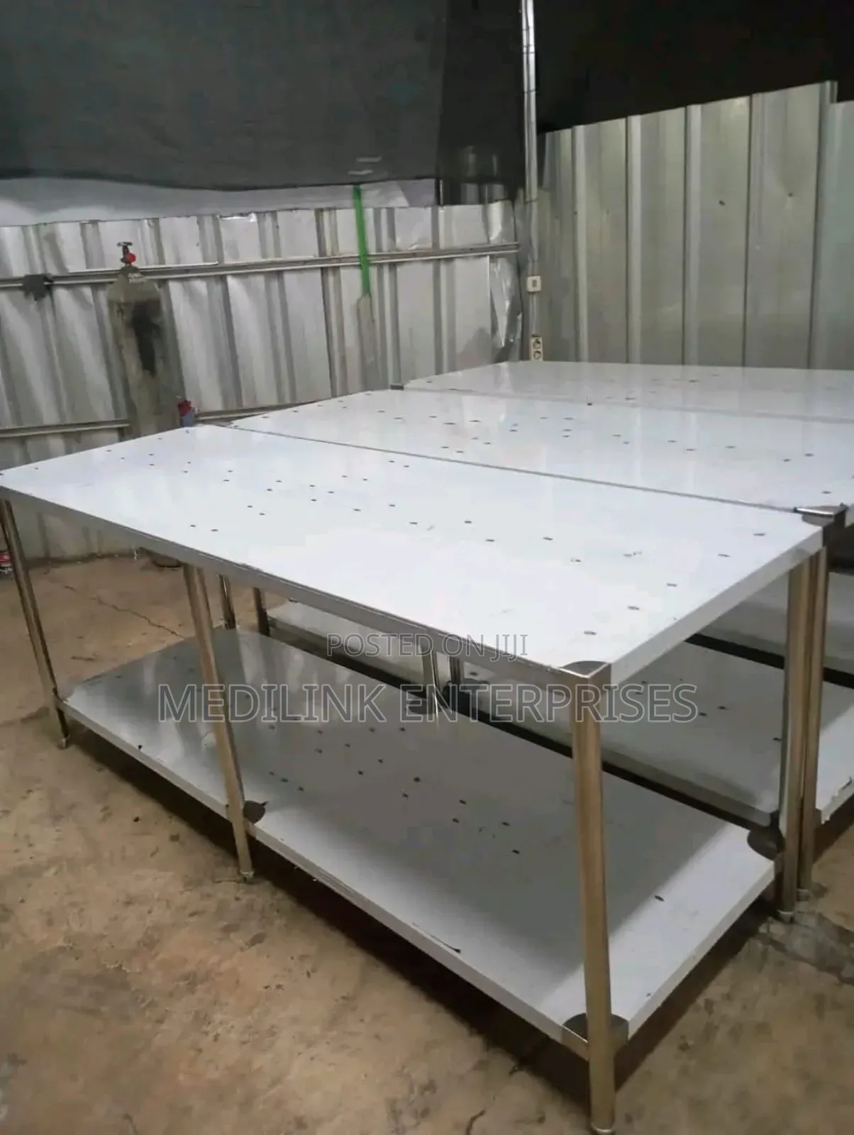 Ss 304 Customized Kitchen Worktables Tables 2.5*6ft