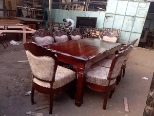 Antique 8-Seater Dinning Table Set Walnut Creek