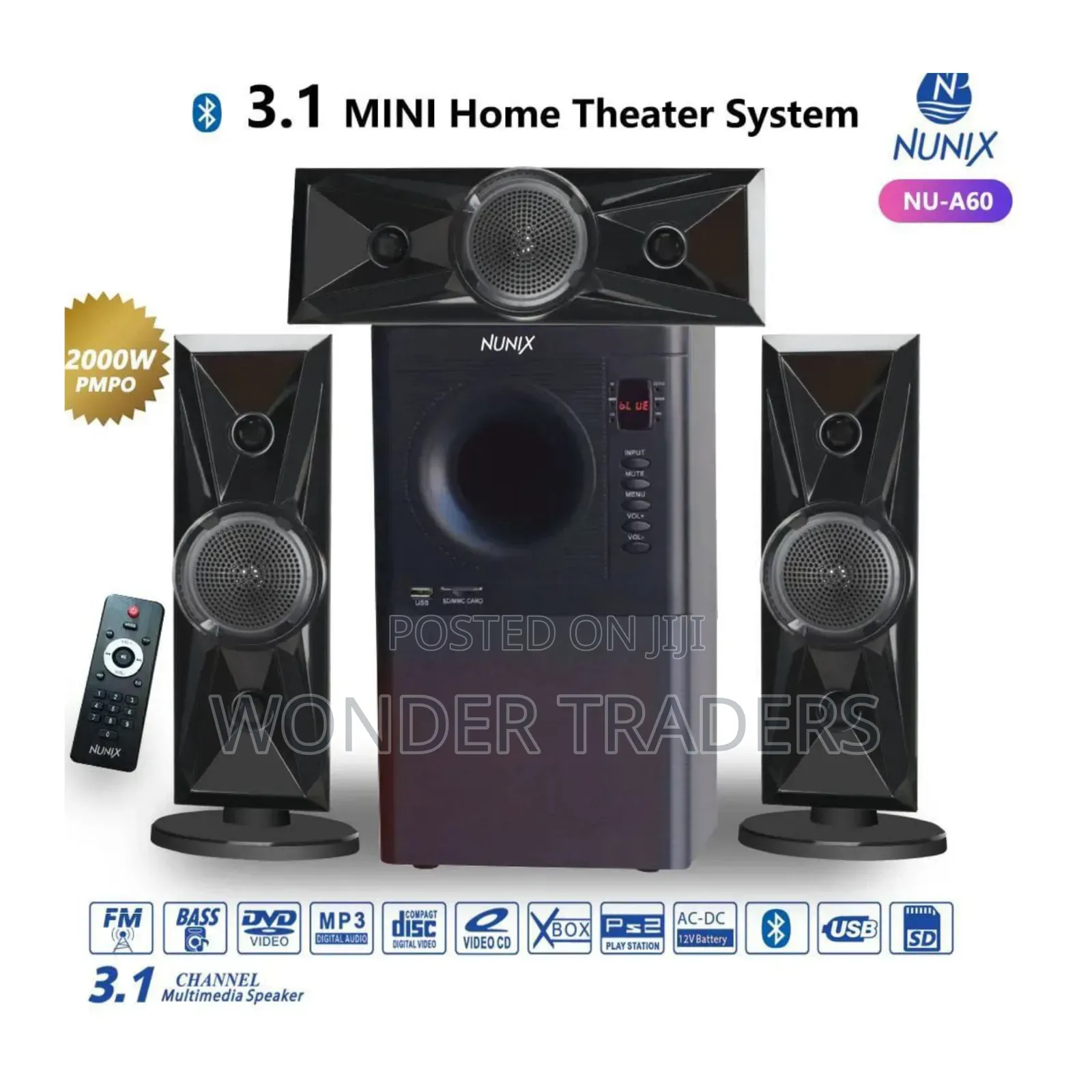 Nunix 3.1 Mini Home Theater System Nu-A60