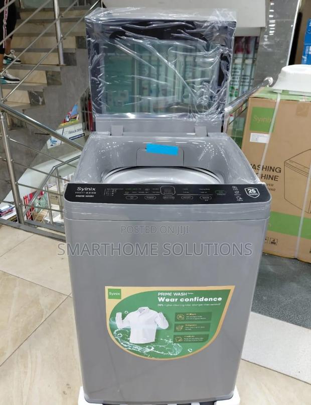 8kg - Syinix Topload Full Automatic Wash Dry Washing Machine - main view