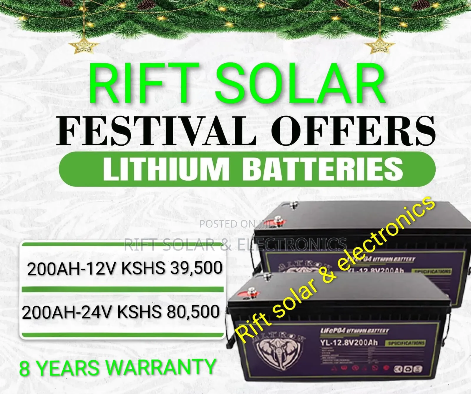 200ah - 24v Lithium Solar Battery