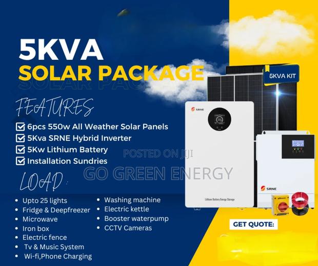 5khw Lithium Solar System - main view
