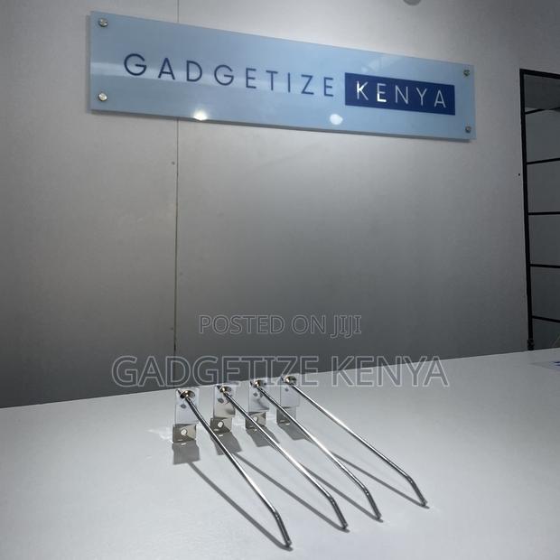 Retail Hanger Display Wall Mount Slatwall Hooks (Silver) - thumbnail 3