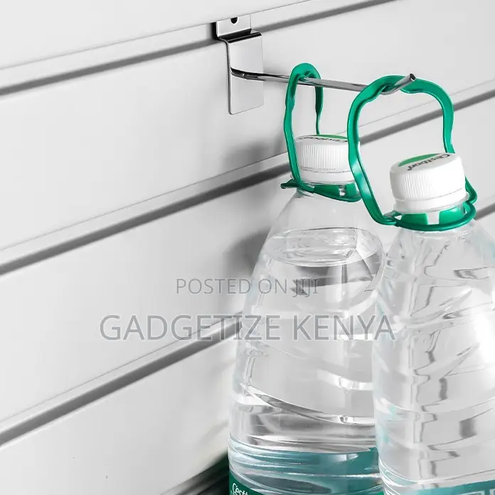 Retail Hanger Display Wall Mount Slatwall Hooks (Silver)