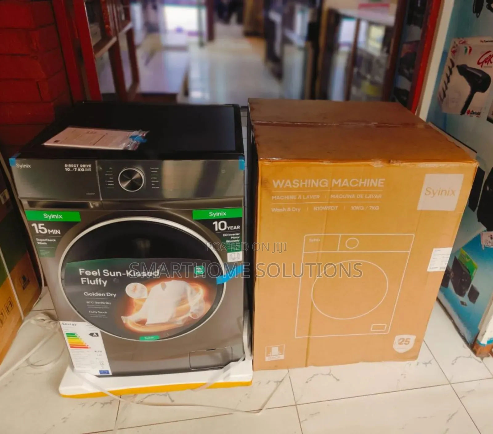 10/7kg Wash And Dry Syinix Washing Machine