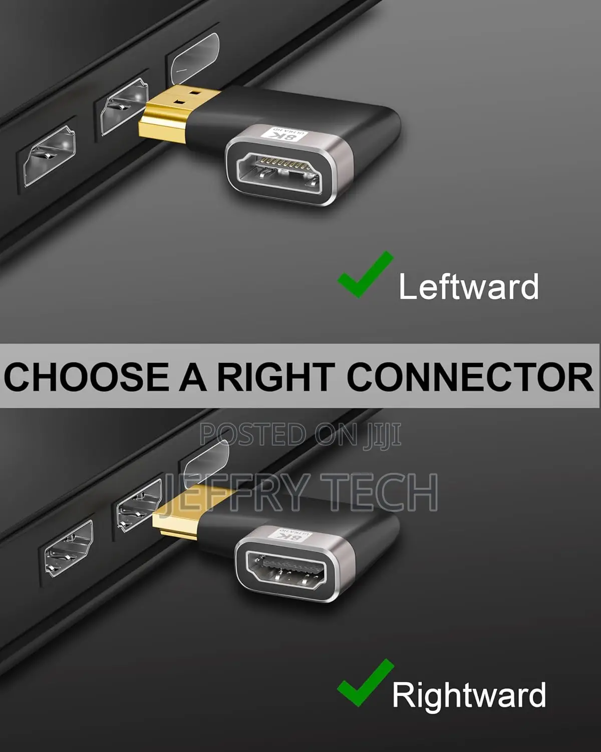 Hdmi Connector 90 Left and Rightward L Shape Male to Female Converter