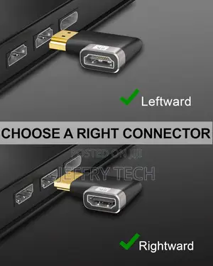 Hdmi Connector 90 Left and Rightward L Shape Male to Female Converter