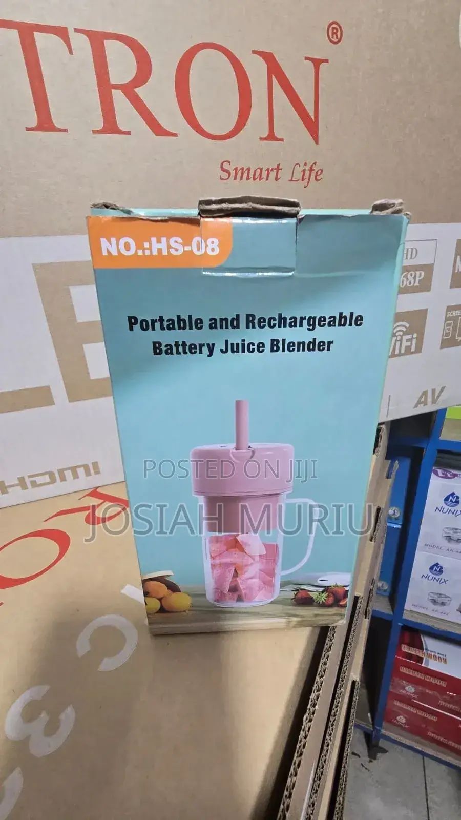Mini Portable Usb Rechargeable Blender With Straw