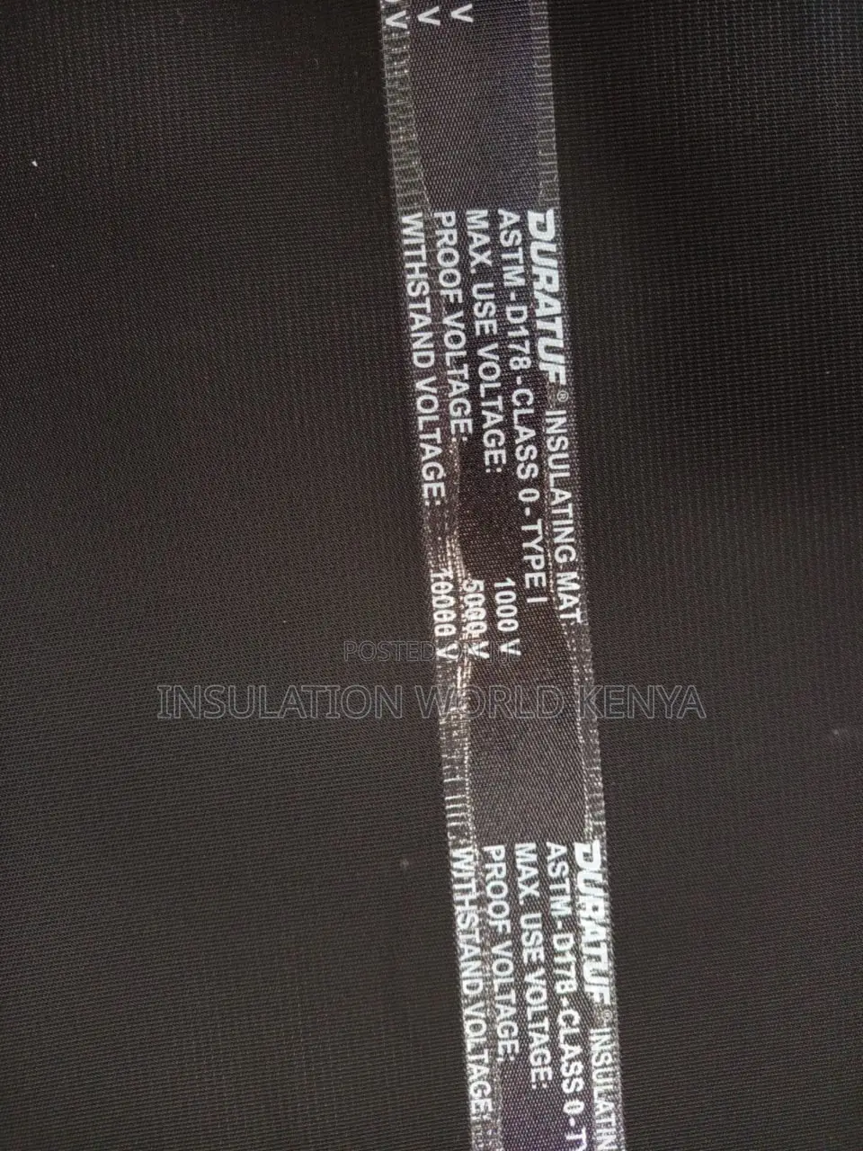 Class 0 Electrical Insulating Mat – Astm High Voltage, 10kv