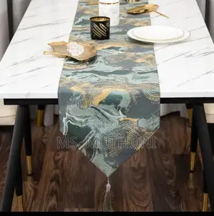 Picasso Art Abstract Style Table Runner With Tassels