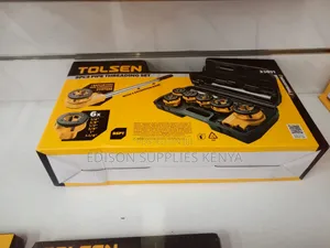 Tolsen Pipe Threading Set 9pcs Threader Ratchet Die Stock Heavy Duty