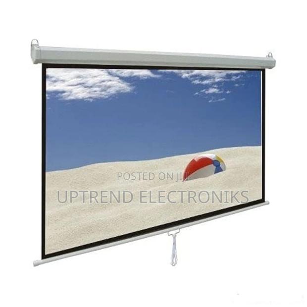 Manual Projector Screen 240×240 – Wide Display For Serious Viewing! - thumbnail 2