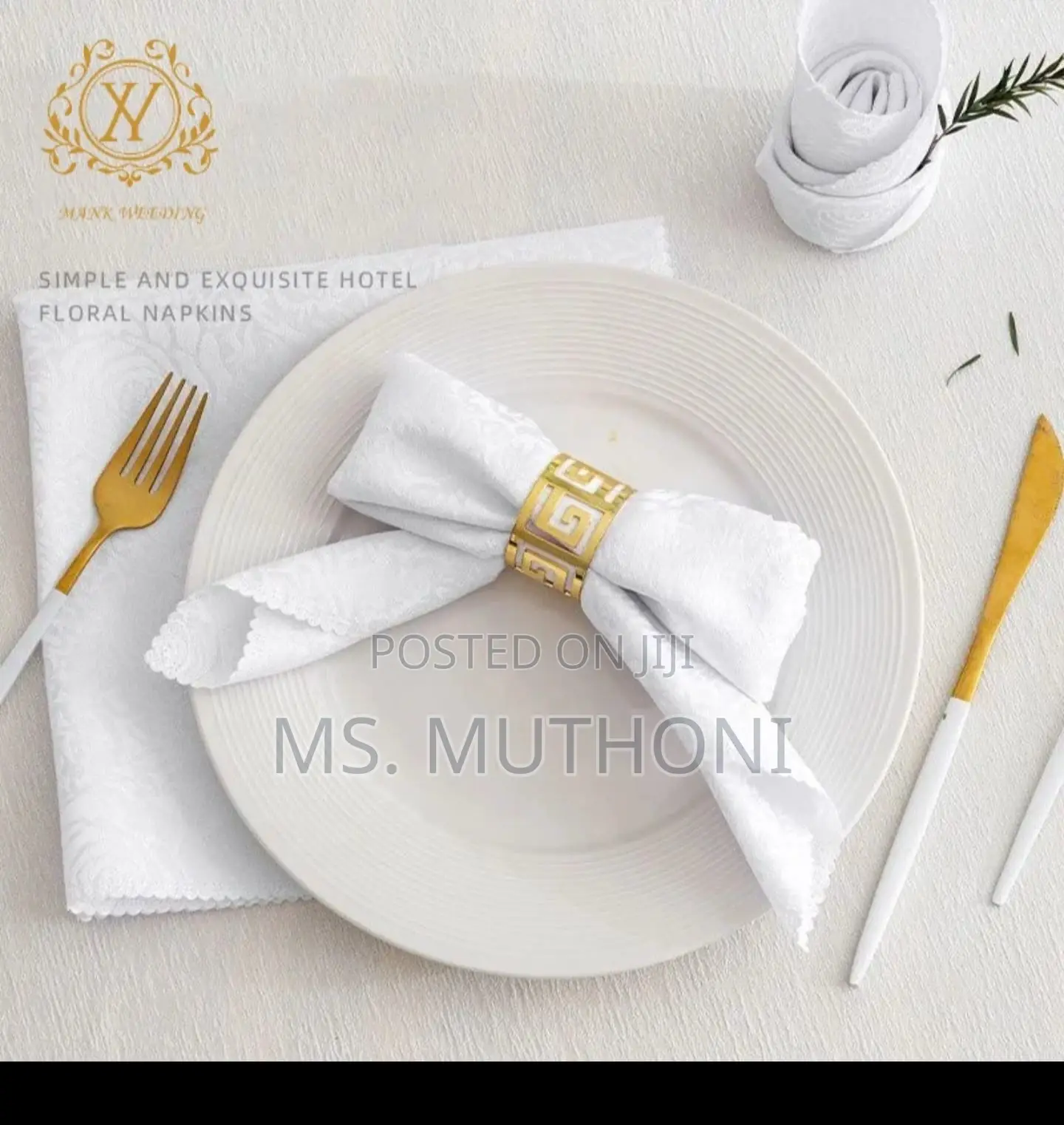 100% Polyester Washable Dinning Table Napkins.
