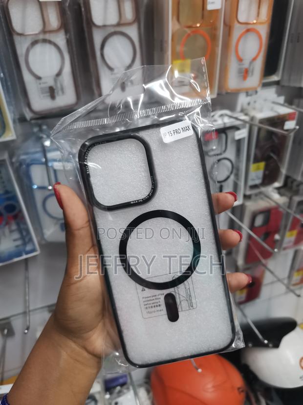 Impacy iPhone 15 Pro Max Armour Magsafe Transparent Case - thumbnail 3