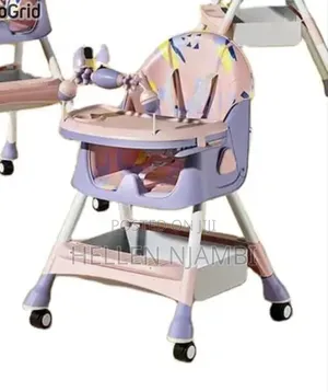 2-in-1 Baby High Chair, Foldable, Feeding Chair