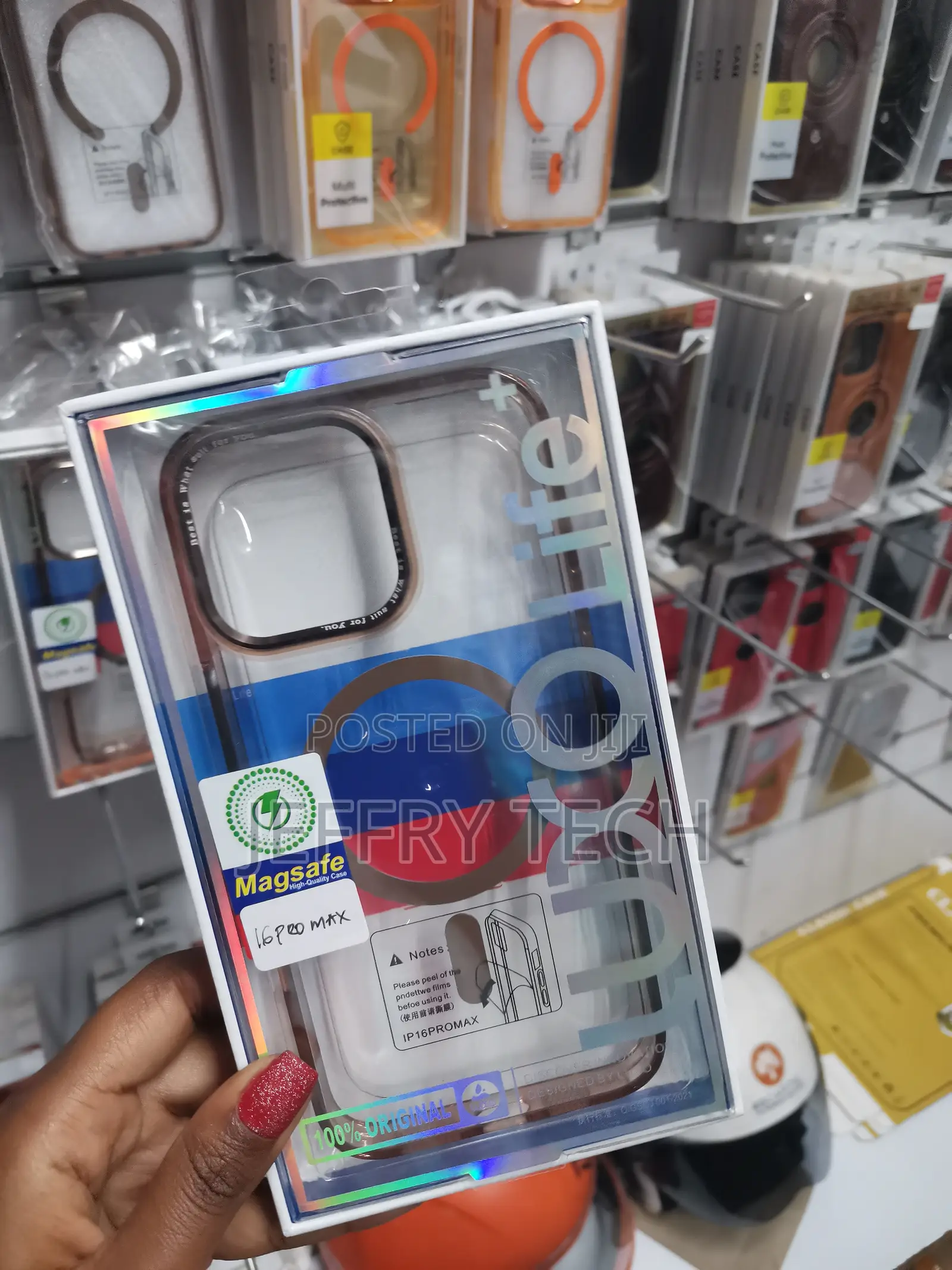 Leago iPhone 16 Pro Max Clear Case Compatible With Magsafe -Brown