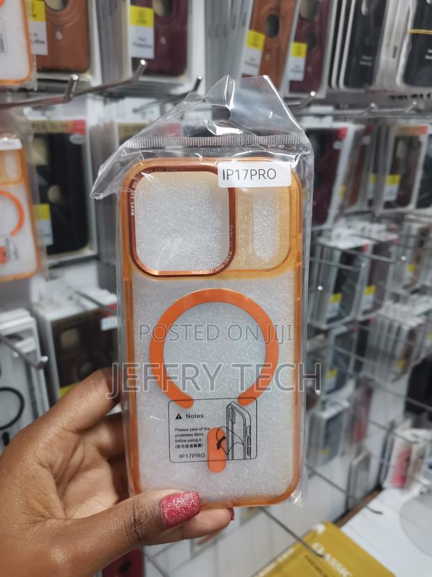 Shituo iPhone 17 Pro Max Magsafe Compatible Clear Case -Orange - main view