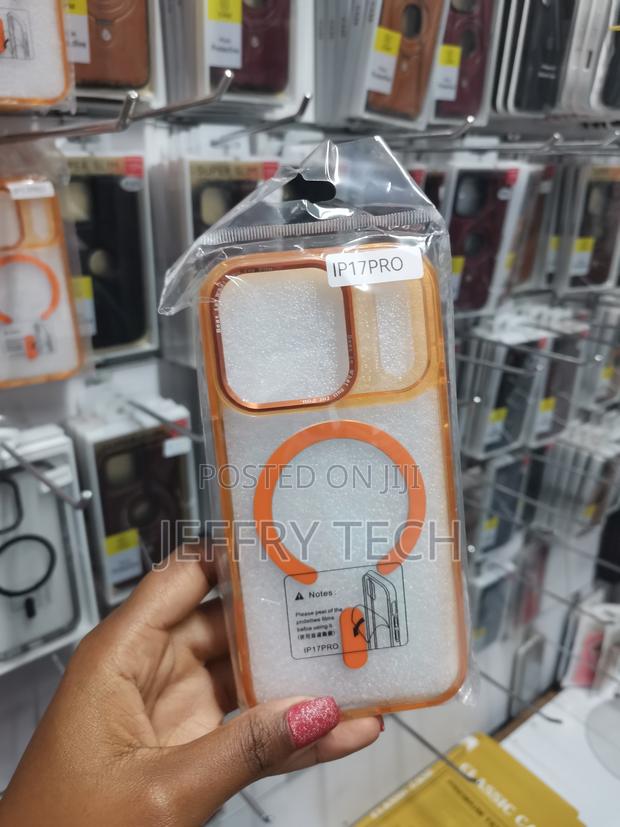 Shituo iPhone 17 Pro Max Magsafe Compatible Clear Case -Orange - thumbnail 3