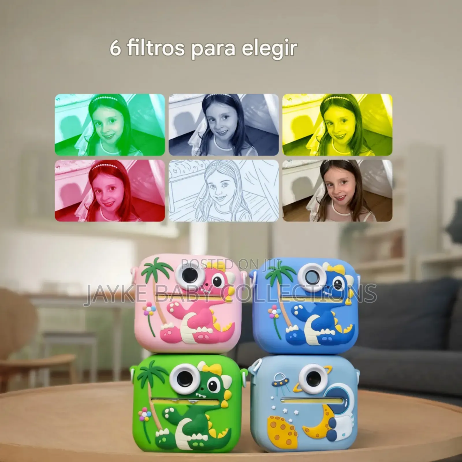 Kids Instant Print Camera With Video Games