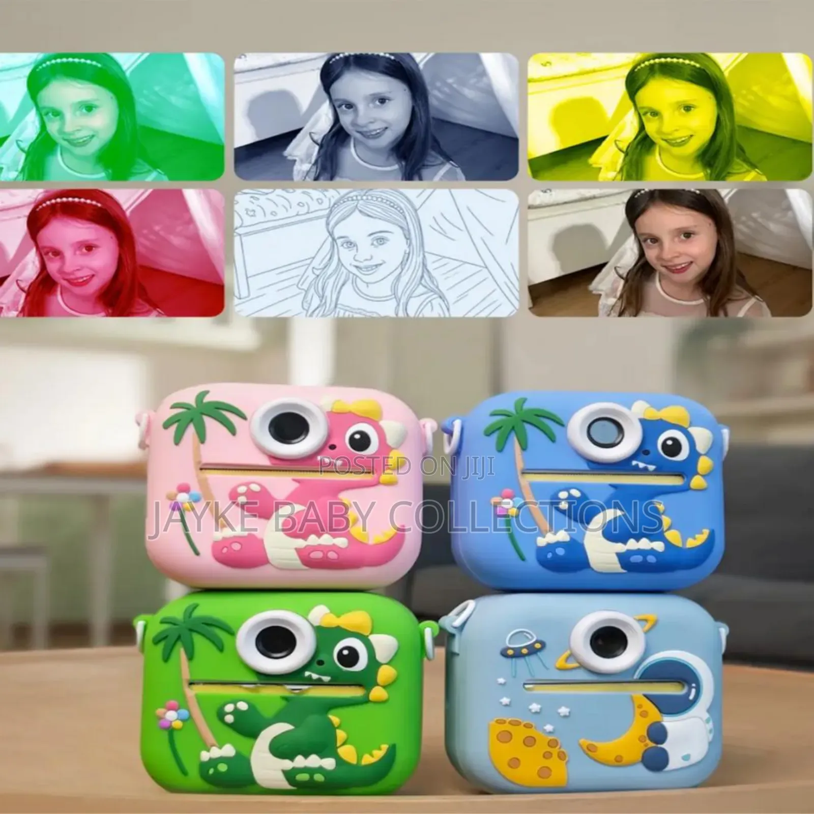 Kids Instant Print Camera With Video Games