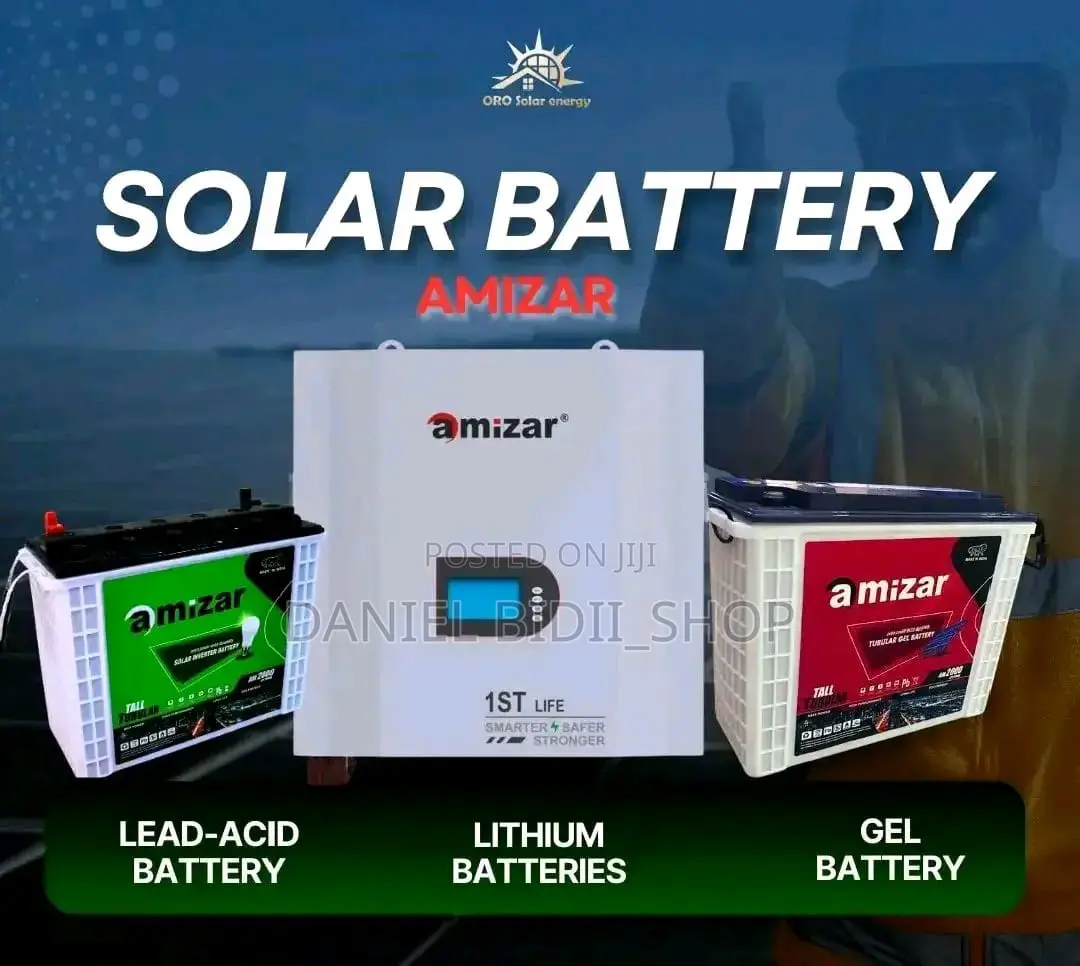 Amizar Tall Tubular Lead Acid Battery 200ah /12v 220ahacid Included