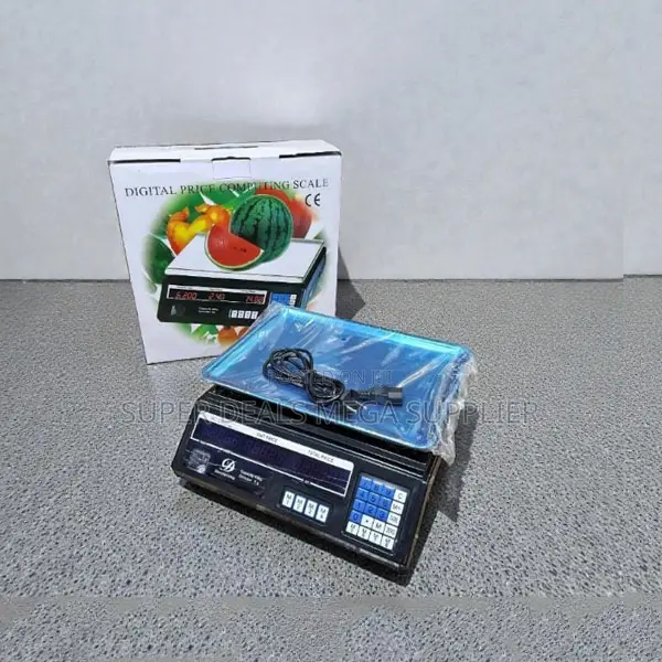 Acs40 40kg Led Display Digital Scale With Rechargeable Inbuilt Battery