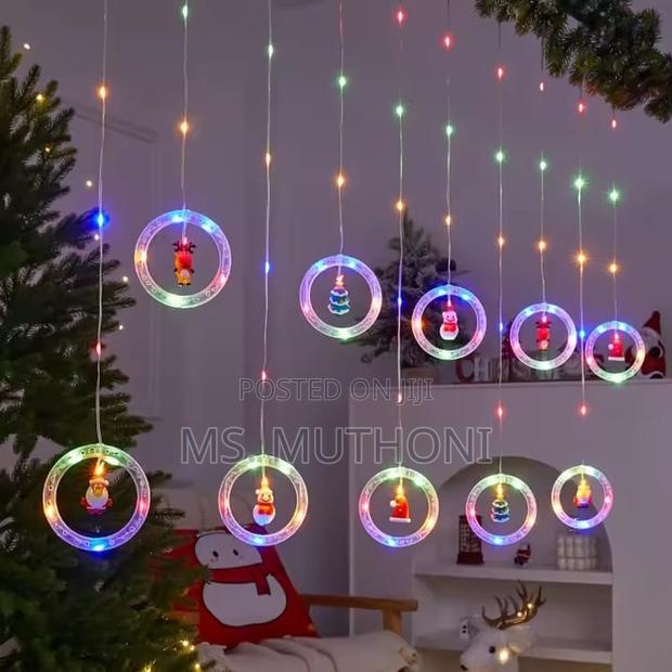 10 Pedants Christmas Led Decorations Lights With Remote - thumbnail 2