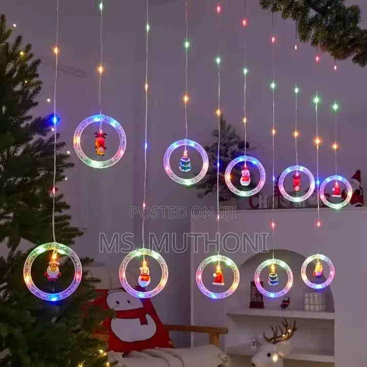 10 Pedants Christmas Led Decorations Lights With Remote