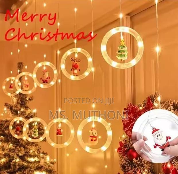 10 Pedants Christmas Led Decorations Lights With Remote - thumbnail 3