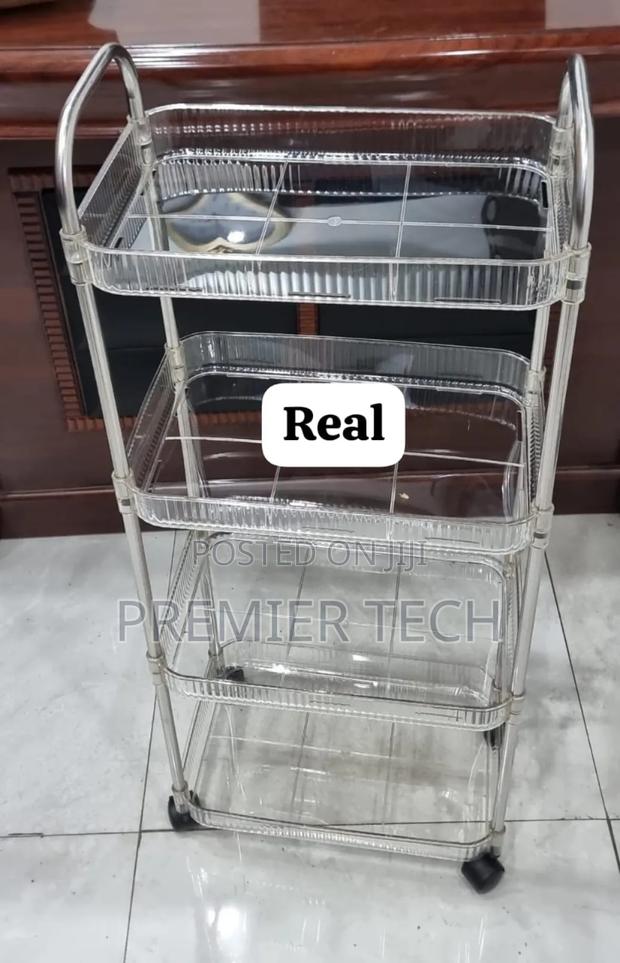 4 Floors Multifunctional Shelving Trolley Rack