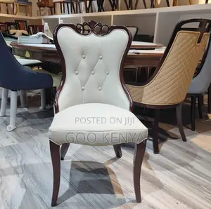 Home Dining Chair;Designer Wood Dining Chair With Soft Leather Cushion