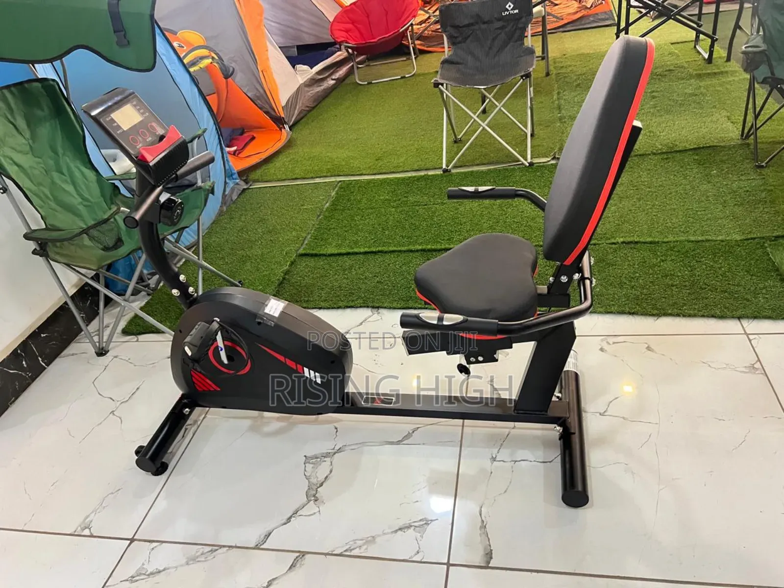 Silent-Drive Recumbent Exercise Machine
