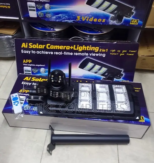 Solar Street Light With 4g Camera – V380 Street Light With 4g Camera