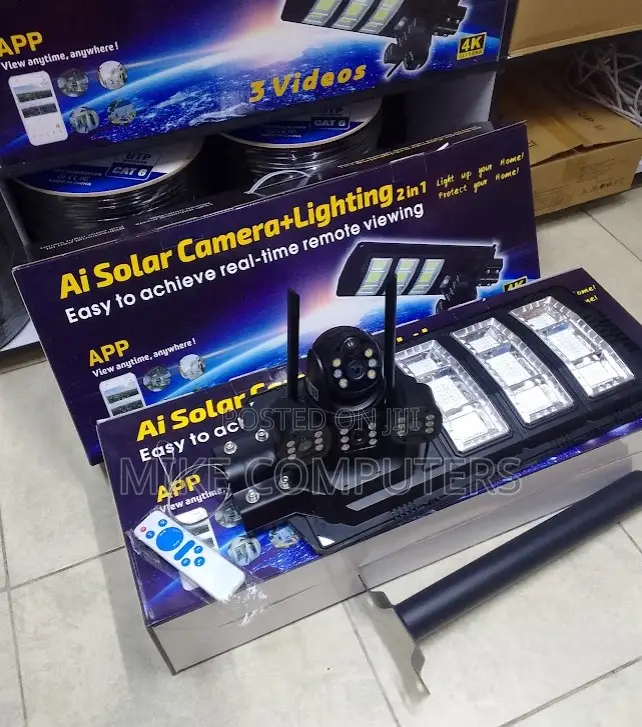Solar Street Light With Rechargeable Battery Solar Light V380 CCTV
