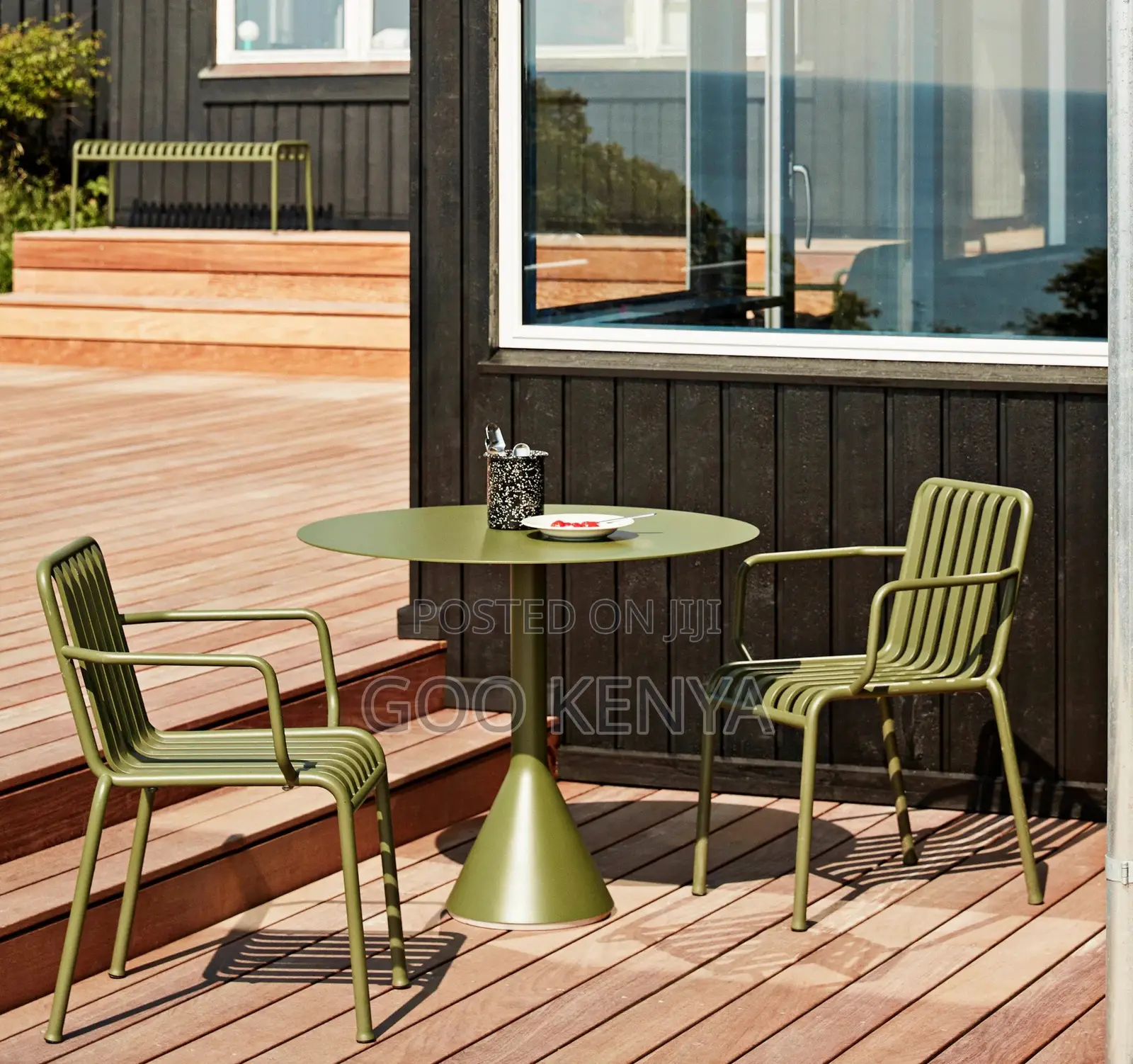 Home Chair; Heavy-Duty Plastic Restaurant Chair — Stackable Design