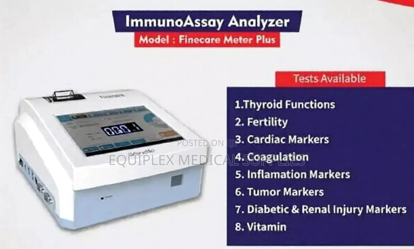 New Finecare Immunoassay Analyzer