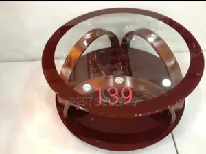 Round Brown Coffee Table