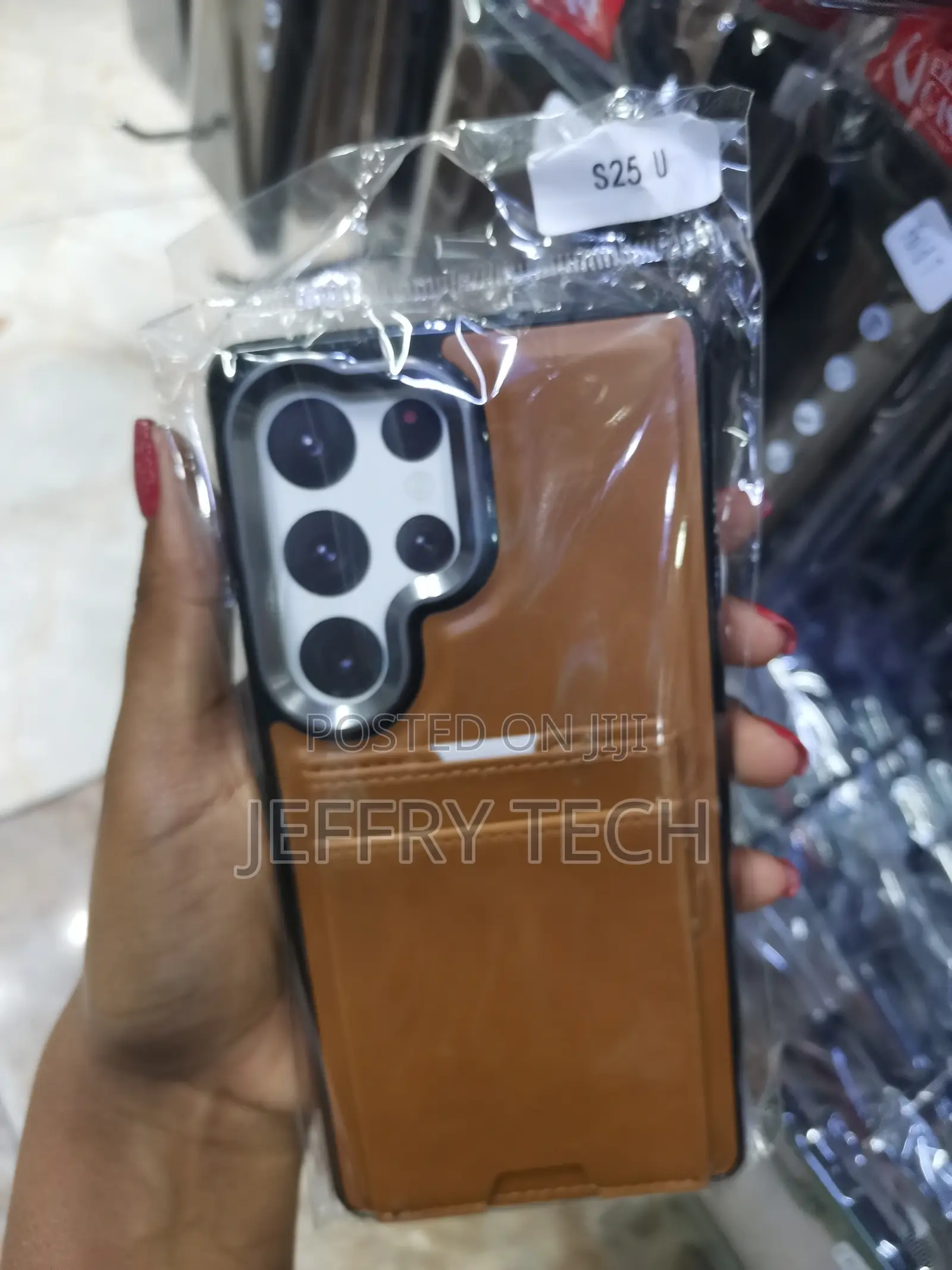 Refide Samsung Galaxy S25 Ultra Wallet Back Case With Card Holder