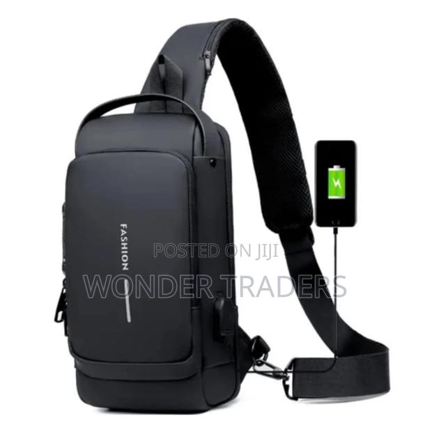 Multifunction Anti -Theft Usb Shoulder/Chest Bag, Waterproof  ~ - main view