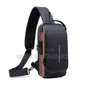 Multifunction Anti -Theft Usb Shoulder/Chest Bag, Waterproof 
 ~