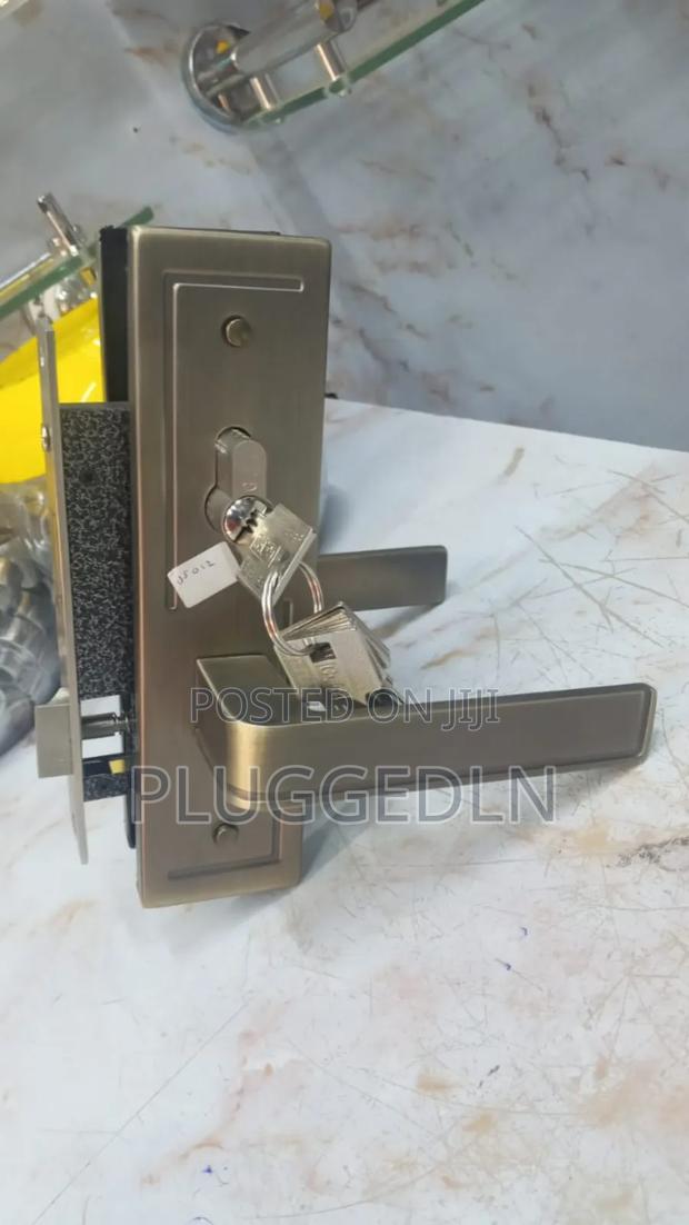 Door Lock With a Lever Handle - main view
